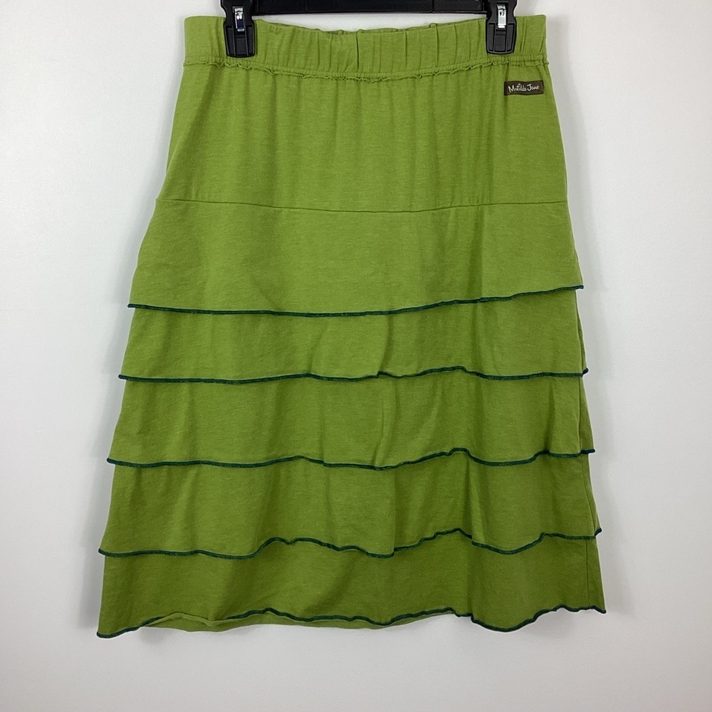 Matilda Jane Lime Layered Ruffle Skirt Size Medium